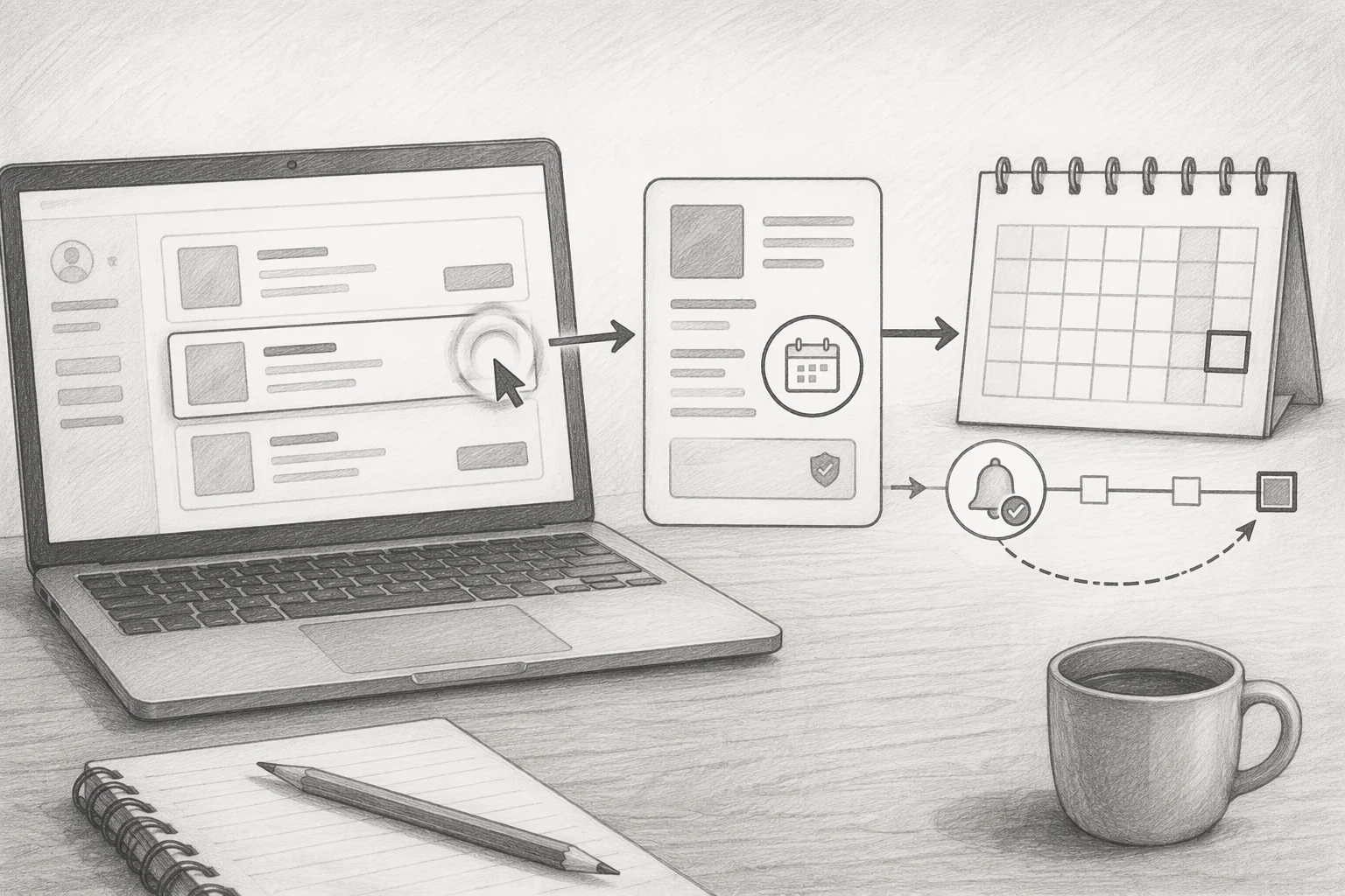 Flowchart of purchase date and reminder planning